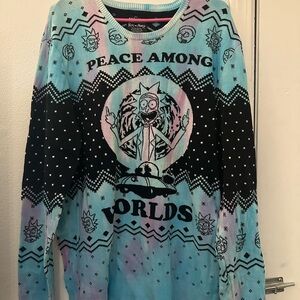 Rick and Morty Striped Sweater